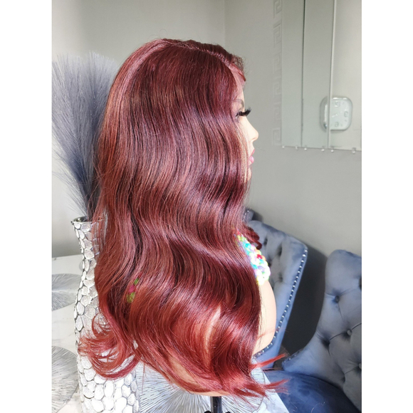 Chocolate brown lace front wig